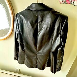 Leather blazer